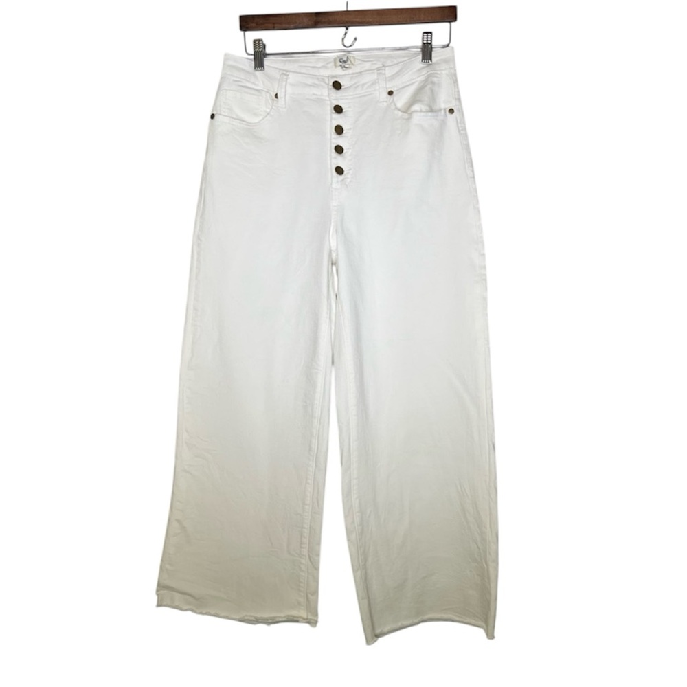 Easel Los Angeles Button Fly Wide Legged Cropped size L
